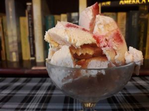 Vegan creamy mixed berries ice cream at Bookworm's Coffee in Ho Chi Minh City