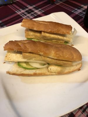 Tofu Sandwich. Really good!  at Bookworm's Coffee in Ho Chi Minh City