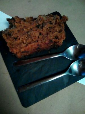 Bizcocho zanahoria vegan at Brotes Verdes in Caceres