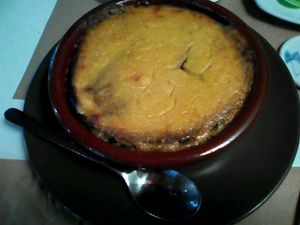 Musaka vegan at Brotes Verdes in Caceres