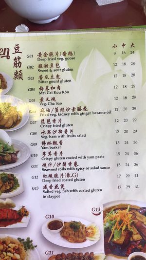 Menu at Great Nature Enterprise in Klang