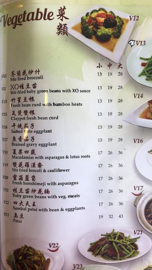 Menu at Great Nature Enterprise in Klang