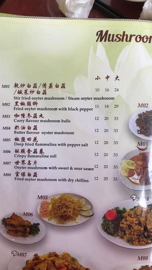 Menu at Great Nature Enterprise in Klang