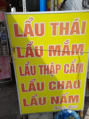 Sign outside at Quán Cơm Chay Việt in Ho Chi Minh City