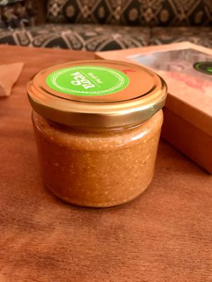 Homemade peanut butter at Vega in Skopje