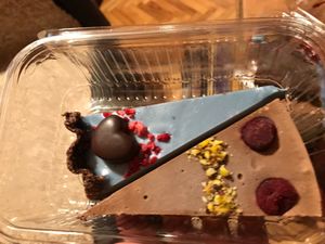 Sweet cakes at Vega in Skopje