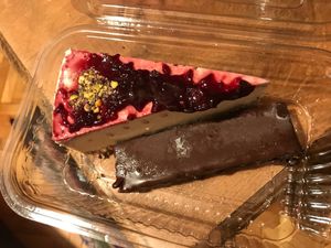 Sweet cake treats at Vega in Skopje