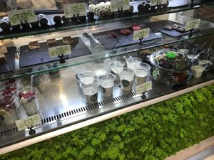 Display case at Vega in Skopje