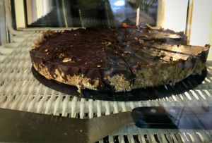 Raw cake at Vega in Skopje