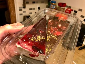 Raw vegan cakes at Vega in Skopje
