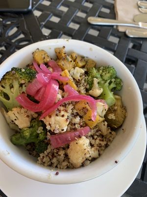 Quinoa Bowl - it’s warm!   at Bay Naturals Healthy Market & Kitchen in Myrtle Beach