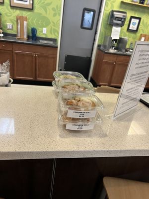 Vegan cinnamon roll  at Bay Naturals Healthy Market & Kitchen in Myrtle Beach