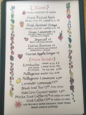 Juices at Nelli Rae's Kitchen in Revere