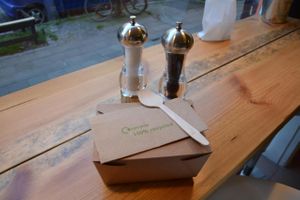 Kumpir in a take away box at Patiti Patati in Berlin