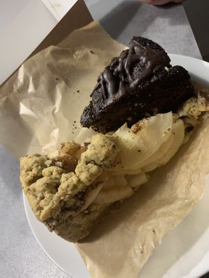 Got some take out cake too! at Chwast Food in Warsaw