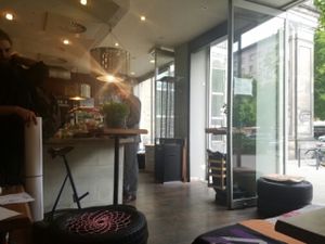 inside at Chwast Food in Warsaw