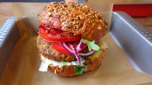 Mexican burger at Chwast Food in Warsaw