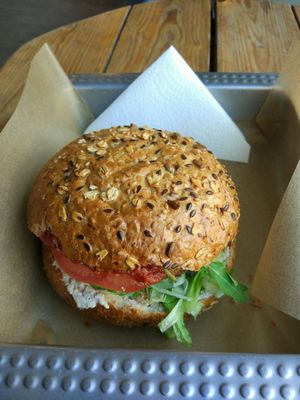 cieciorka burger at Chwast Food in Warsaw