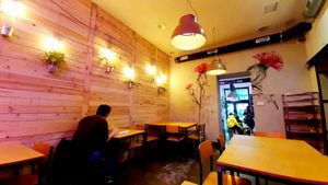 One of the rooms at Chwast Food in Warsaw