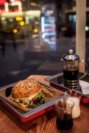 burger at Chwast Food in Warsaw