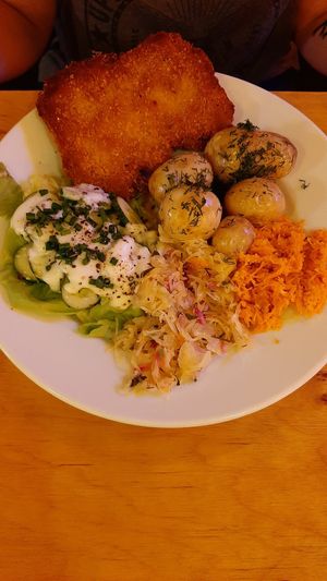 Schnitzel at Chwast Food in Warsaw