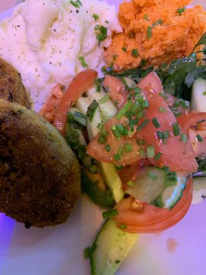 Lentils cutlet at Chwast Food in Warsaw