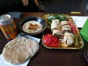 falafel plate  at Falafel Bejrut - Moliera in Warsaw