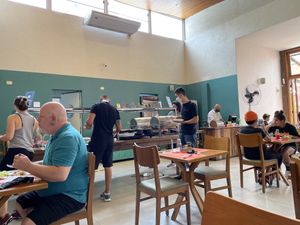 Buffet area at Natural Jardim in Santo Andre