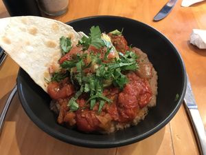 Huevos rancheros made vegan  at The Herb Centre Cafe in Christchurch