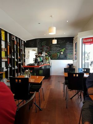 Seating at The Herb Centre Cafe in Christchurch