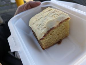 Vegan Orange Cake at Beat Street Cafe in Christchurch