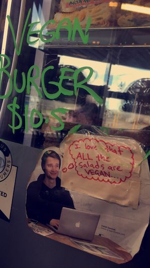 Vegan options at Beat Street Cafe in Christchurch