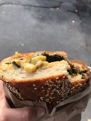 Vegan melt at Beat Street Cafe in Christchurch