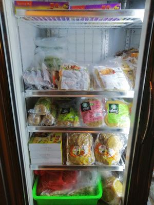 Frozen loving hut products for sale. at Miracle Green House in Hsinchu