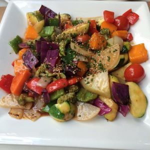 vegetable wok at Vantana in Sevilla