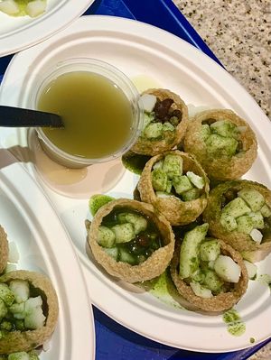 Pani Puri  #Veganuary at Surati Farsan Mart in San Diego