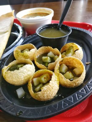 Pani Puri at Surati Farsan Mart in San Diego