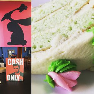 that cake though  at Killer Vegan in Union