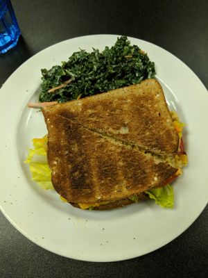 Chickpea melt & kale slaw at Killer Vegan in Union