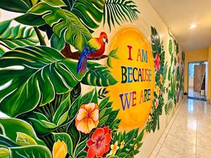Beautiful hallway at Ubuntu Live Boutique Hostel & Rooms in Phuket