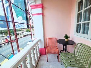 Deluxe Double Room with Balcony with city views at Ubuntu Live Boutique Hostel & Rooms in Phuket