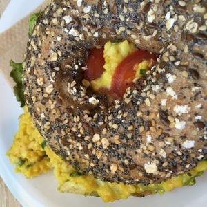 'egg salad' bagel at Goodies in Leipzig