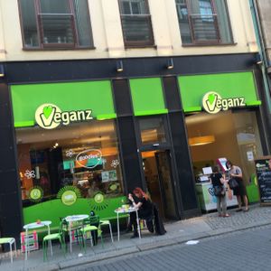 outside at Goodies in Leipzig