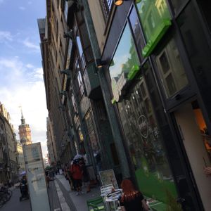 outside at Goodies in Leipzig