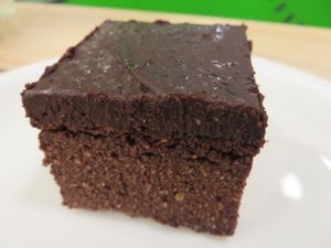 very chocolate-y brownie at Goodies in Leipzig