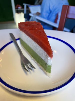 Matcha strawberry tea   at KIRAS - Totoriu 7 in Vilnius