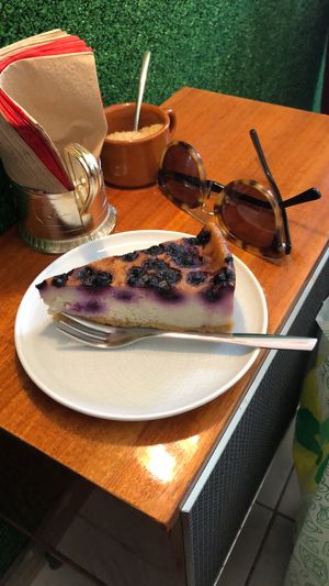 Blueberry cheesecake  at KIRAS - Totoriu 7 in Vilnius