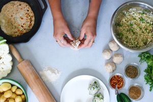 Parathas from 'A Taste of India Class' at Roni's Kitchen in Calgary