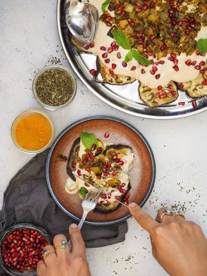 Grandma's Special Eggplants from Persian Delight class at Roni's Kitchen in Calgary
