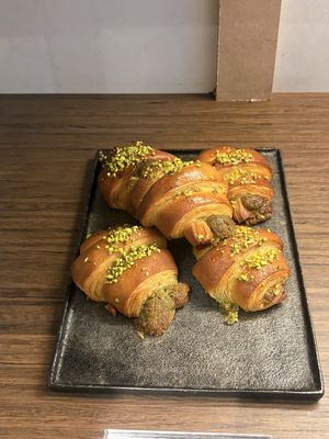 Pistachio croissants   at Copains  in Paris